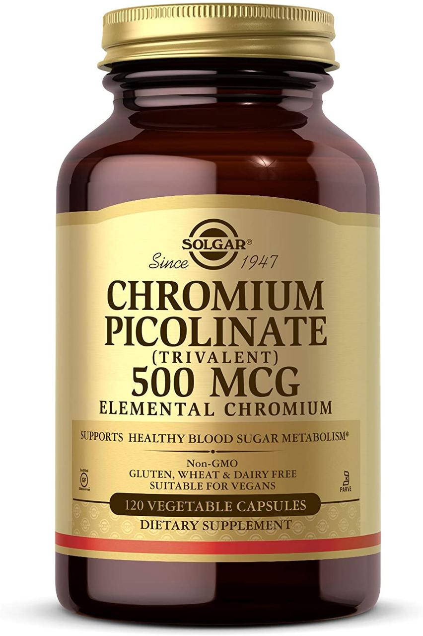 

Хром пиколинат солгар Solgar Chromium Picolinate 500 mcg 120 капсул