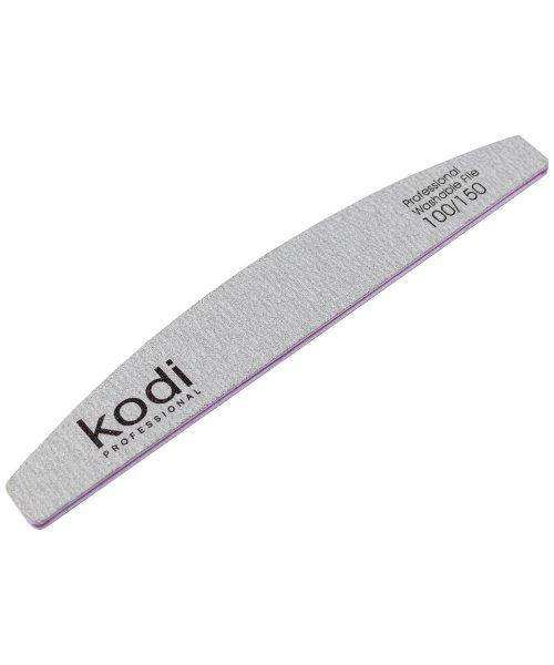 

Пилка для ногтей Kodi Professional № 096 Washable (серая) 100/150, полумесяц