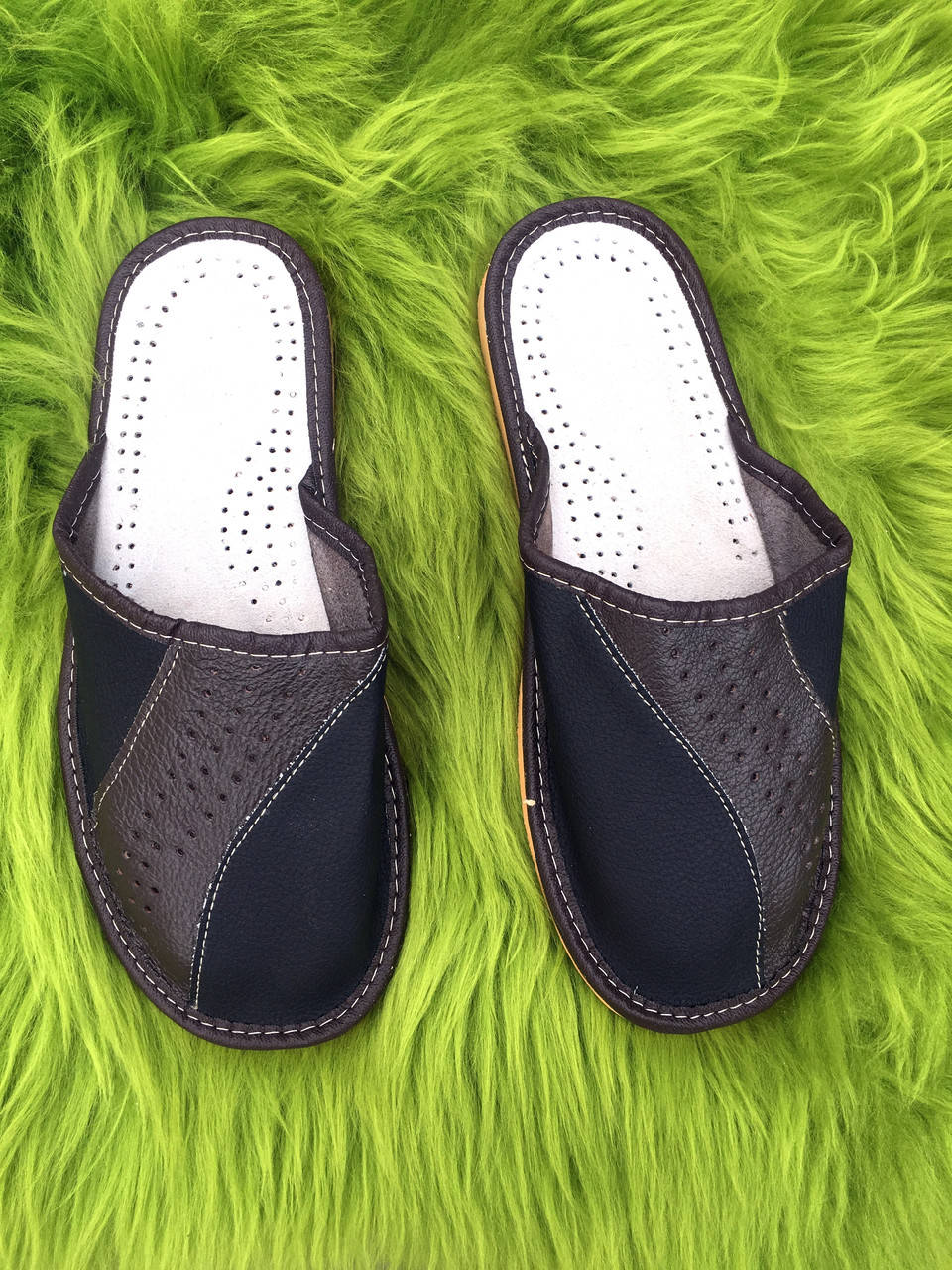 

Домашні чоловічі шкіряні капці 44