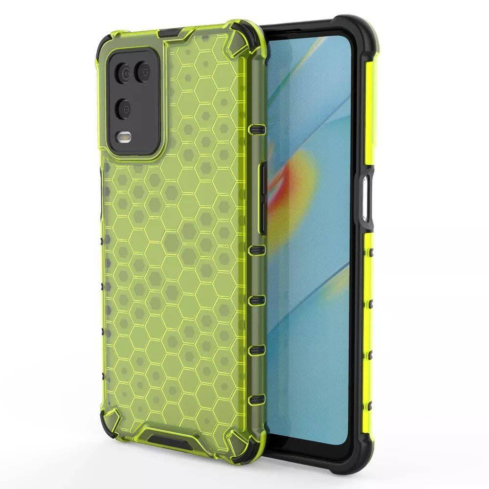 

Противоударный чехол Honeycomb на Oppo A54 цвет Зеленый
