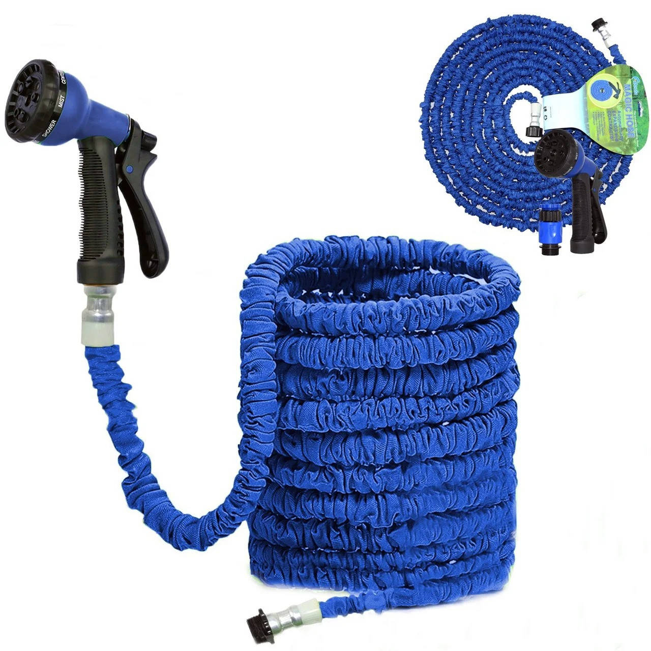 

Шланг для полива Икс-хоз 45 метров с распылителем Magic Hose / Растягивающийся садовый шланг 45м