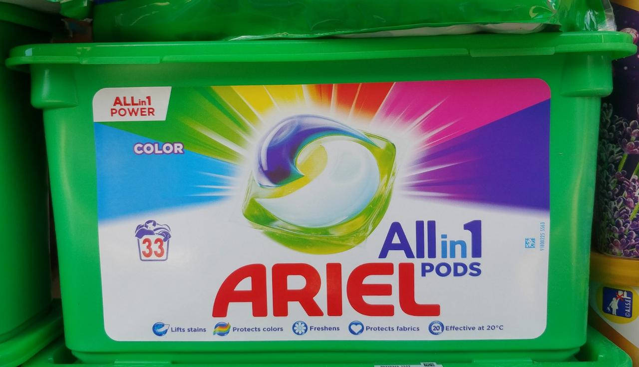 

Ariel Color капсулы для стирки цветного белья 3in1 33 штуки