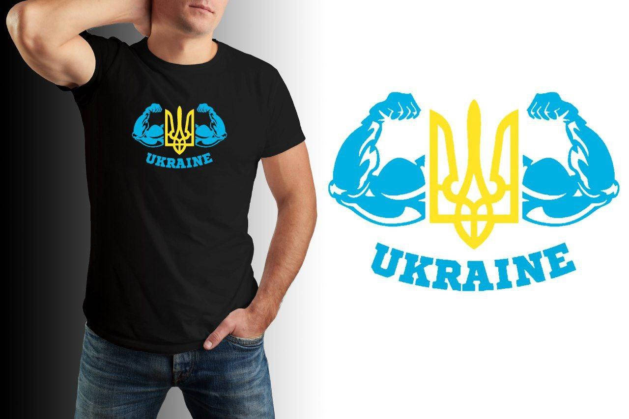 

Футболка Спортивная Черная Мужская с патриотическим принтом. Худи Украина принт S M L X ,XXL