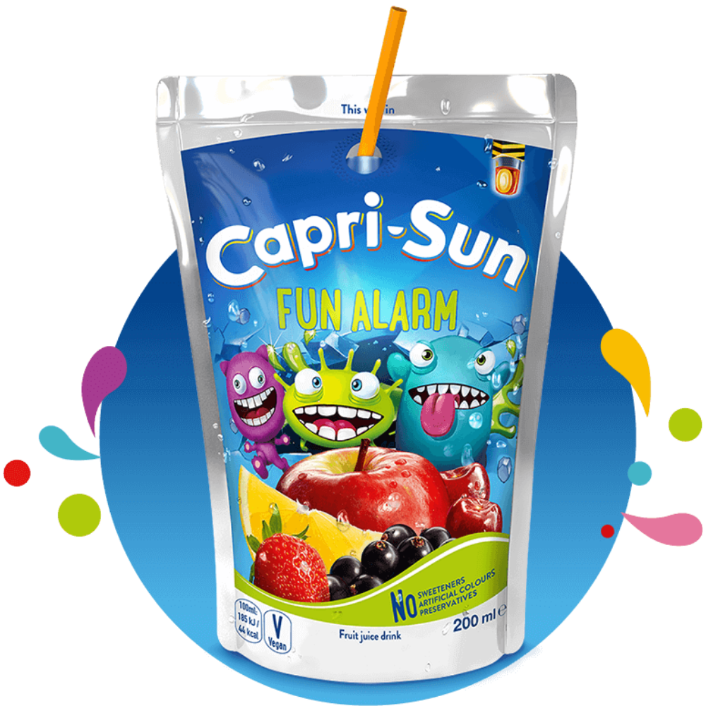 

Сок Capri-Sun Fun Alarm мультифруктовый 200мл, (40шт/ящ)