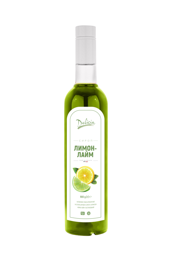 

Сироп Лимон-лайм Delicia 900 г