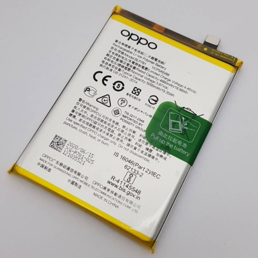

Батарея BLP781 Oppo A72 CPH2067 Сервисный оригинал с разборки (до 10% износа)