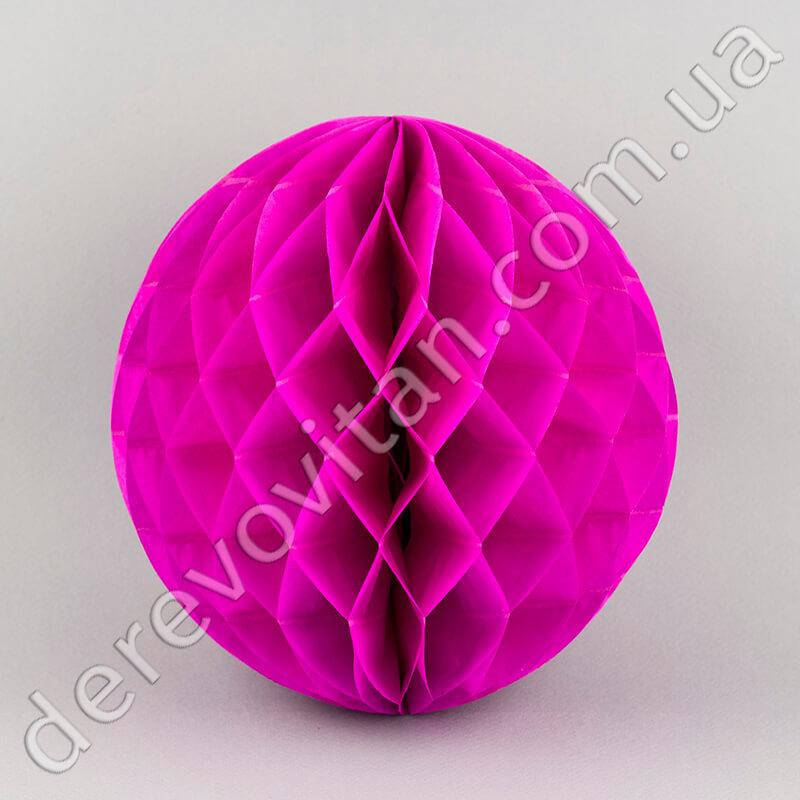 

Бумажный шар-соты, малиновый, 30 см