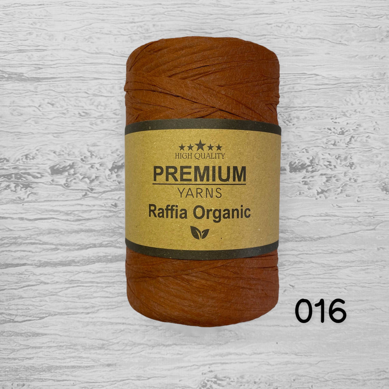 

Premium Yarns Raffia Organic / Раффія Органік 016 коричневый