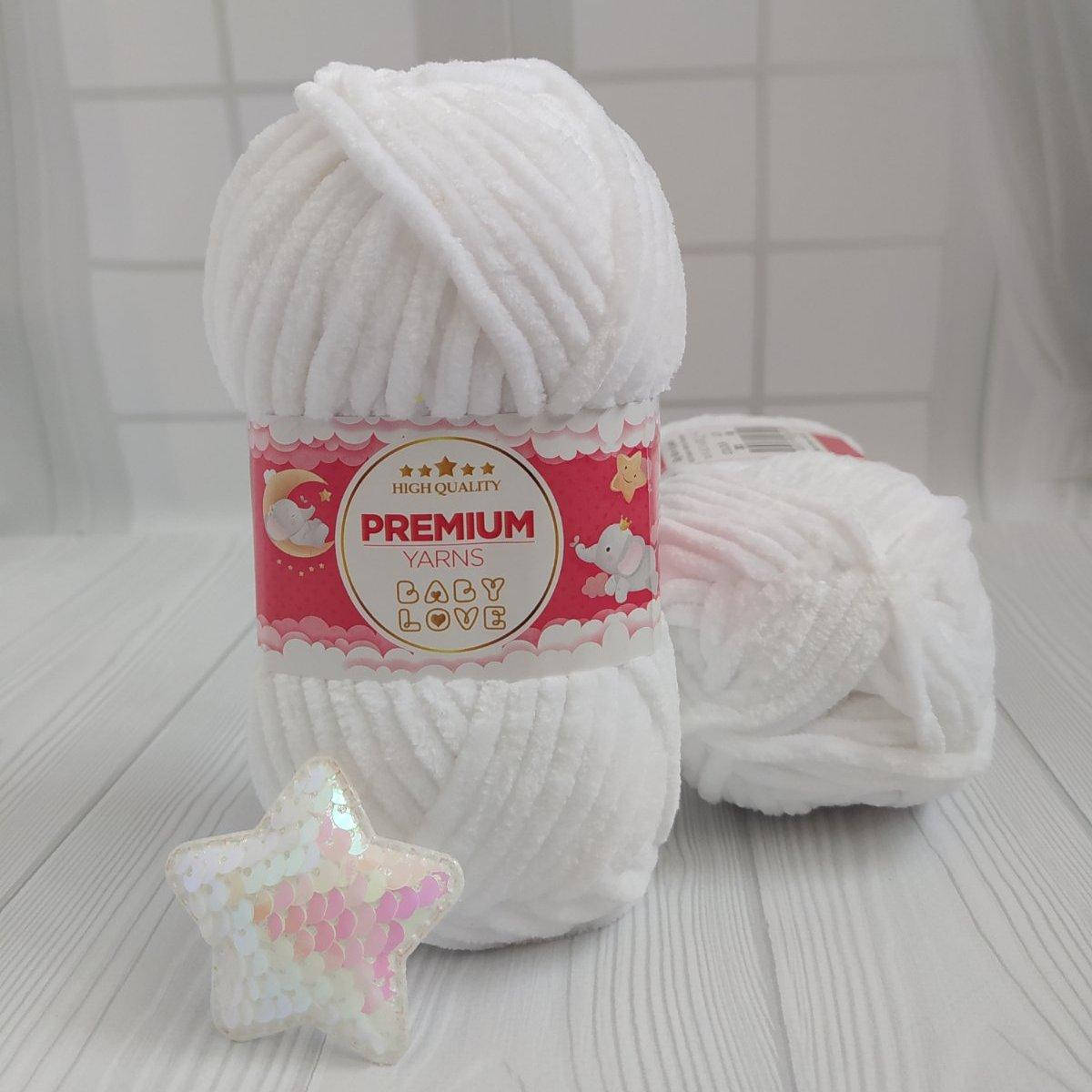 

Premium Yarns BABY LOVE №301 білий, Белый