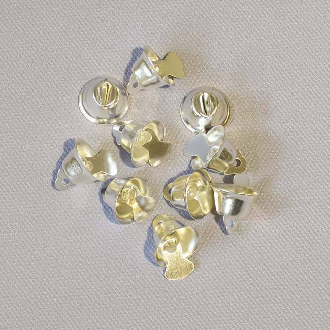 

Колокольчики маленькие за 5 шт серебро К-колок-1-1
