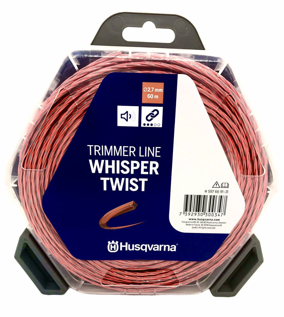 

Леска для триммера (корд) Husqvarna Whisper Twist 2,7мм*60м