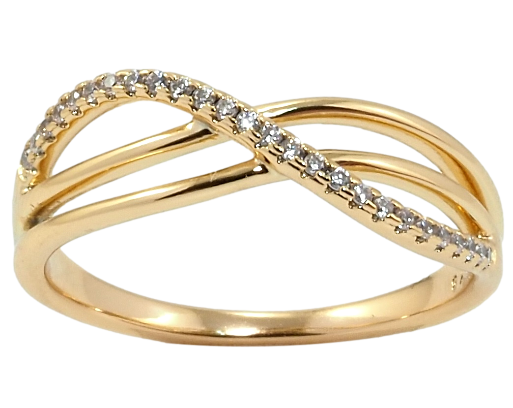 

Кольцо Xuping Позолота 18K "Изящность линий с цирконием" р.16,17,18,18.5,19.5,20.5