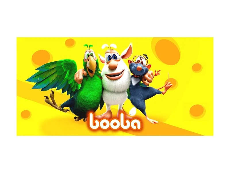 

Наклейки Буба на бутылку 12*6 см, Разные цвета