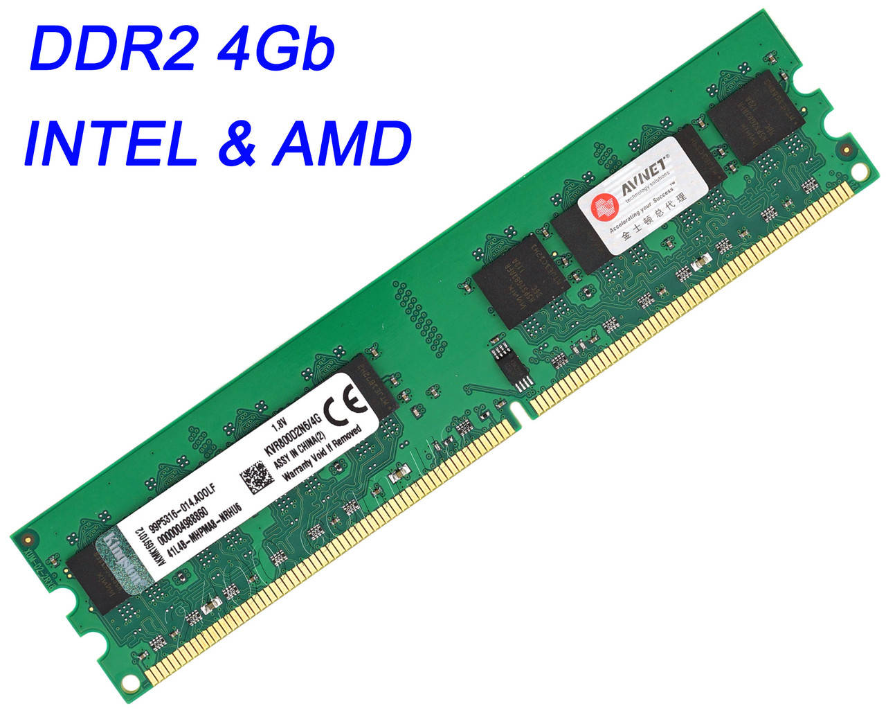 

Оперативная память ДДР2 4 Гб (DDR2 4GB) Intel и AMD KVR800D2N6/4G 800MHz — универсальная ОЗУ 4096MB