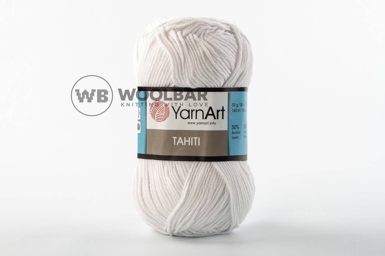 

Пряжа YarnArt Tahiti 210 белый