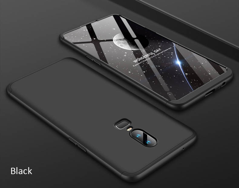 

GKK 360 чехол для OnePlus 6 тонкий матовый пластиковый, Черный