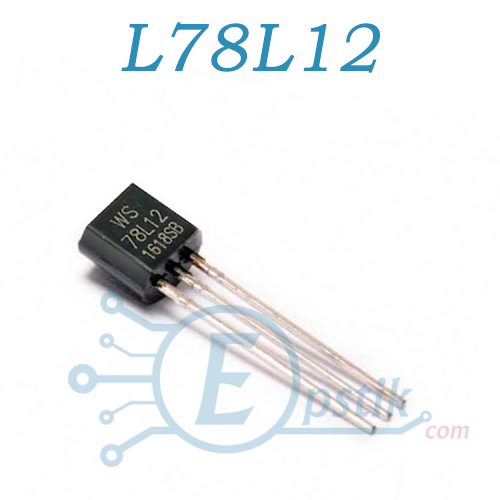 

L78L12, стабилизатор напряжения 12В 100мА, TO92