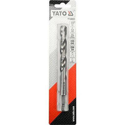

Сверло 12,0 мм L=151/101 мм HSS 6542 НЕХ 1/4" YATO (YT-44883)