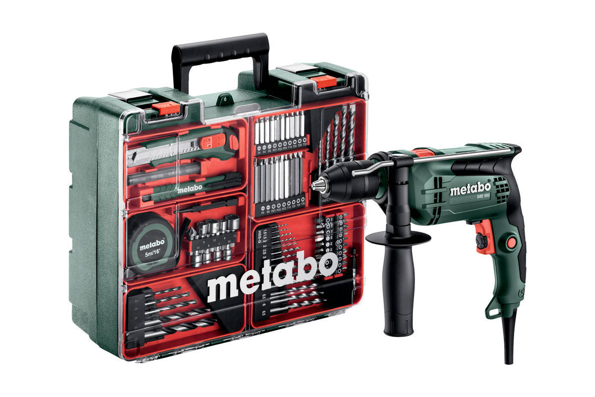 

Дрель ударная Metabo SBE 650 SET, быстрозажимной патрон, пластиковый кейс (600742870)