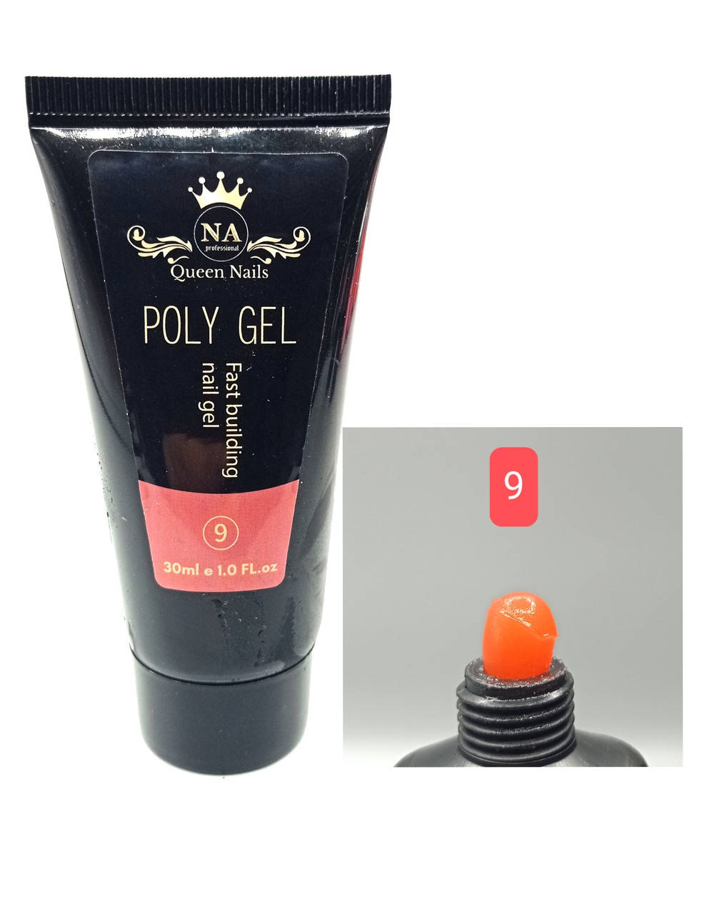 

Acrylic Gel ( рly gel ) NA Queen Nails, 30 мл,NO 9