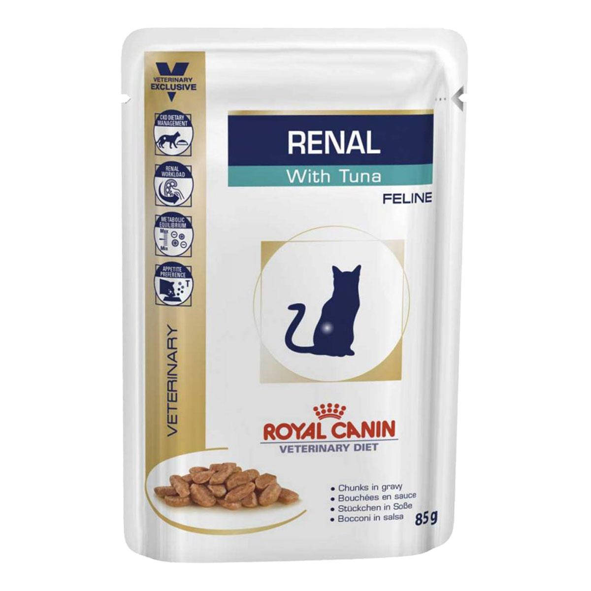 

Лечебный влажный корм для котов Royal Canin Renal Feline Tuna 85г,
