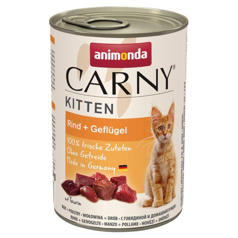 

Animonda Carny Kitten Консервы для котят Говядина и Птица 400г