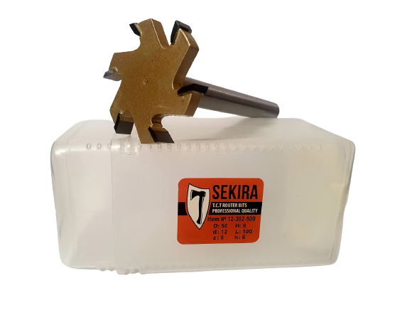 

Фреза SEKIRA D50 H8 d12 L100 z6 h6 для слэбов (12-302-500)