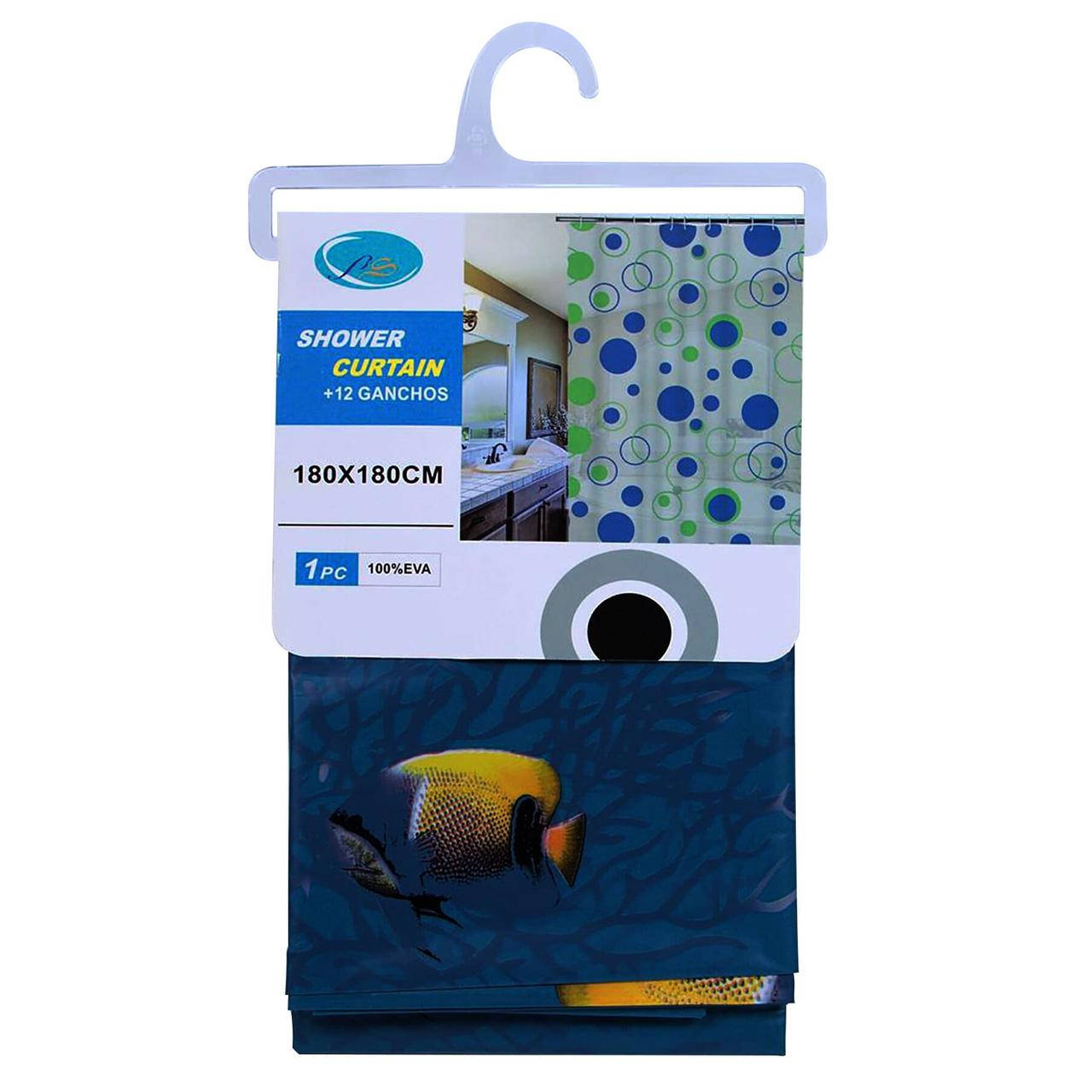 

Шторка для ванной Shower Curtain 180 * 180см ПВХ цвет микс, Разные цвета