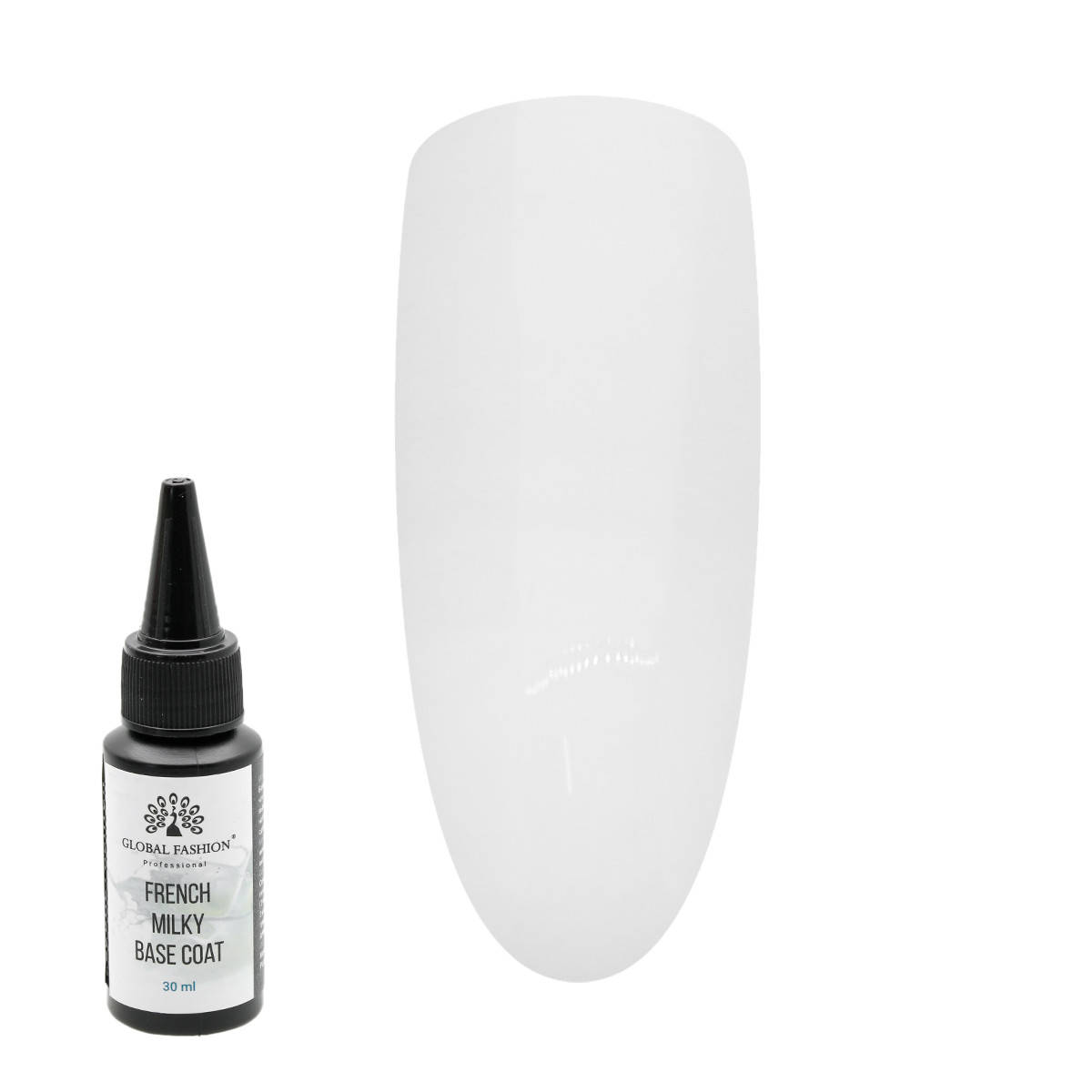 

Камуфлирующая молочная база Global Fashion Milky Rubber Base № 01, 30 мл