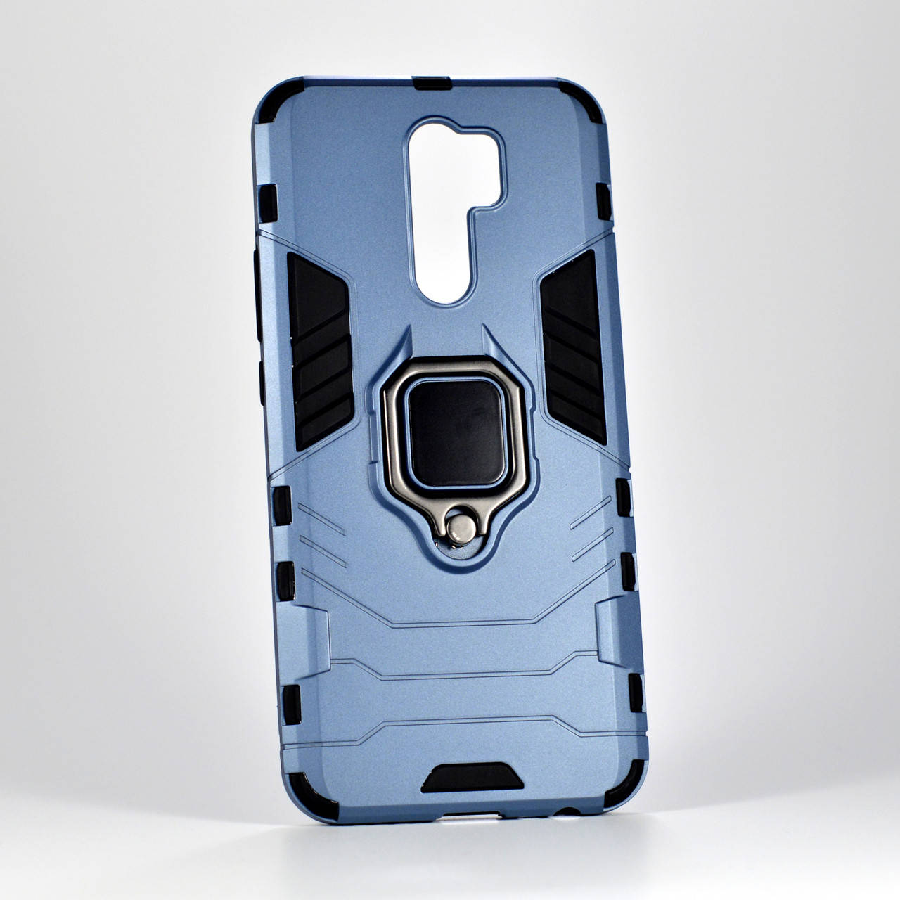 

Противоударный чехол на Xiaomi Redmi 9 серо-синий, Темно-синий