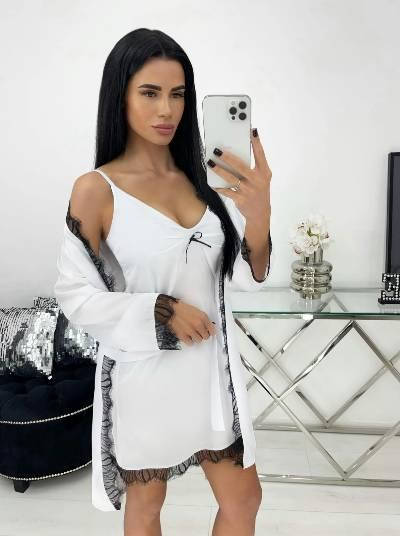 

Женская шелковая пижама (халат+рубашка) норма и батал новинка 2022