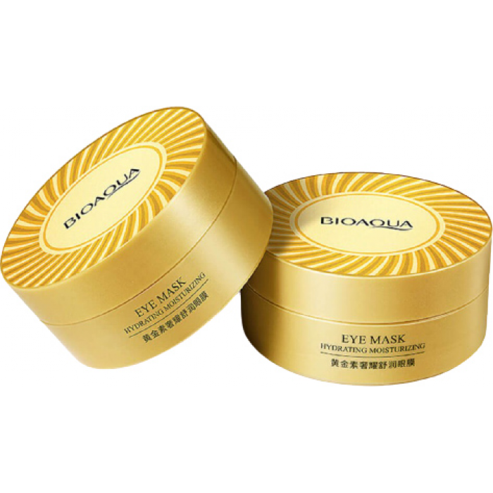 

Гидрогелевые патчи под глаза BIOAQUA Hydrating Moisturizing Eye Mask с золотом 60 шт