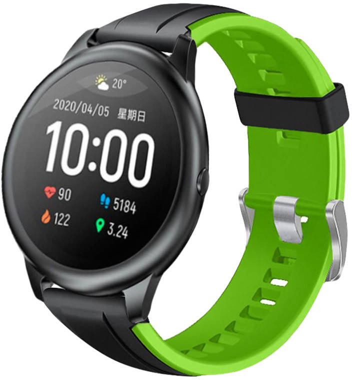 

Ремешок Coholl для часов Haylou Smart Watch Solar LS05 (22мм) Black-Green