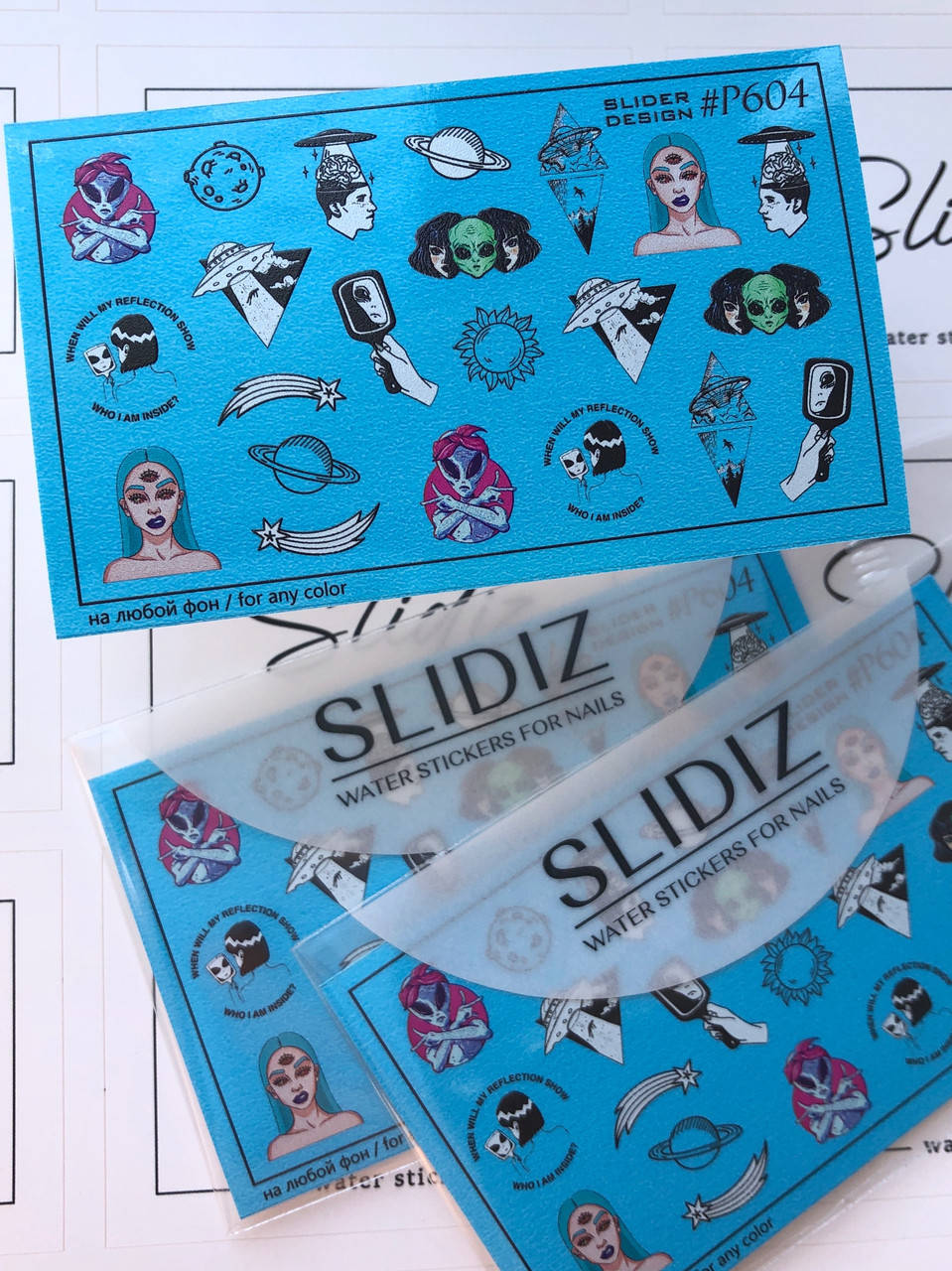 

Слайдер-дизайн SLIDIZ водная наклейка для ногтей на любой фон