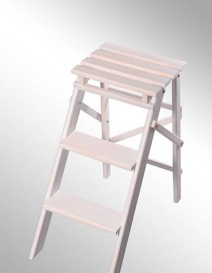 

Лесенка деревянная декоративная h62 (white) белая