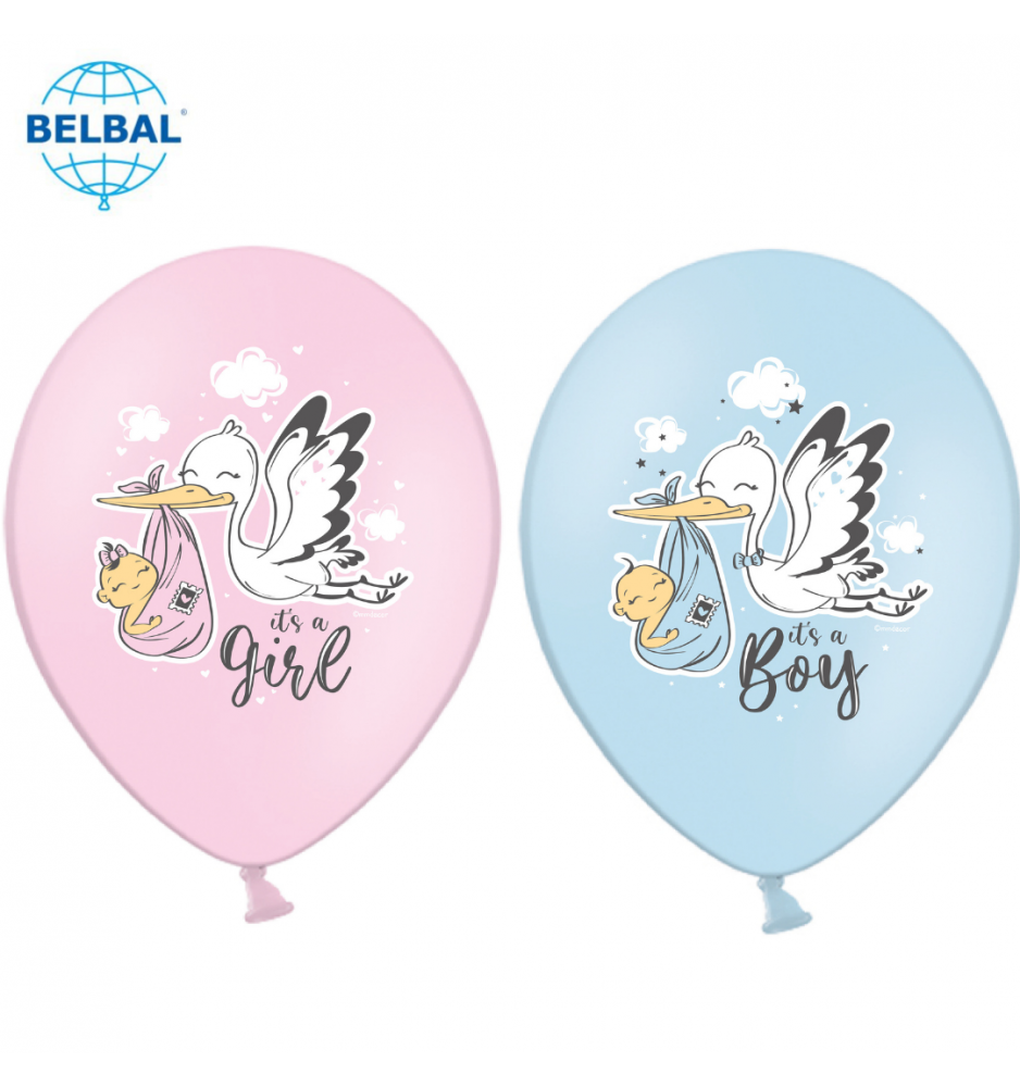 

Латексный шарик BELBAL 12"(30 см) Аист, Персиковый