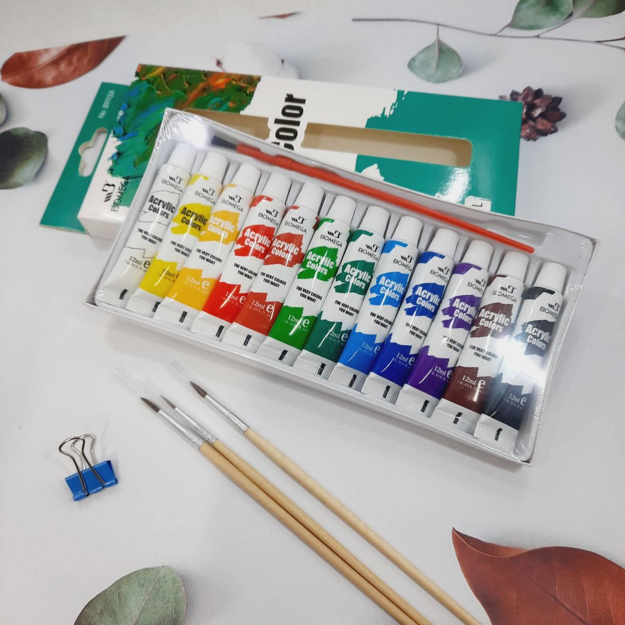 

Набор акриловых красок 12 цветов 12 мл, Разные цвета