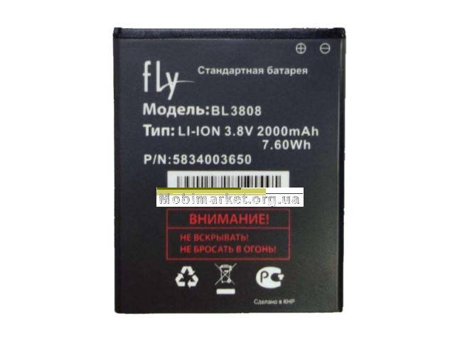 

Аккумулятор BL3808 для Fly IQ456 ERA Life 2 (2000mAh)