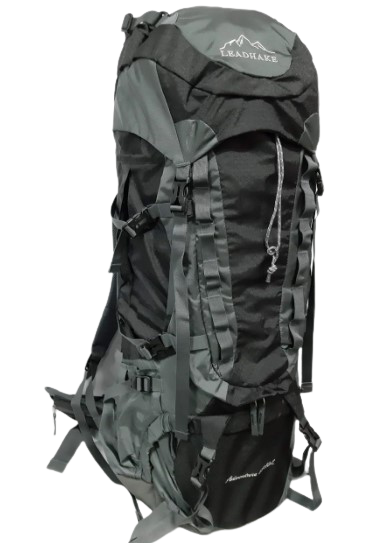 

Рюкзак туристический Leadhake 537 65+10л каркасный Серый с чехлом (01L53702)