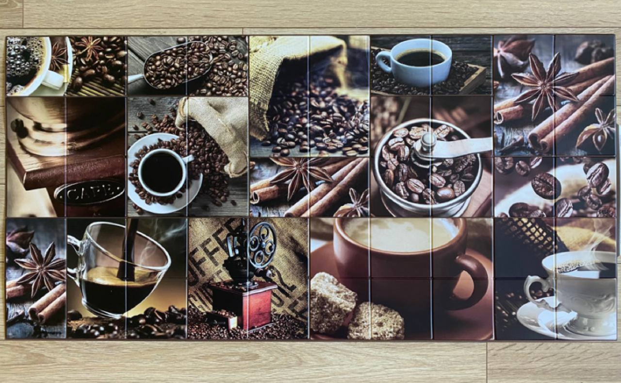 

Стеновая декоративная пластиковая панель ПВХ - БАРИСТА (960х485) мм