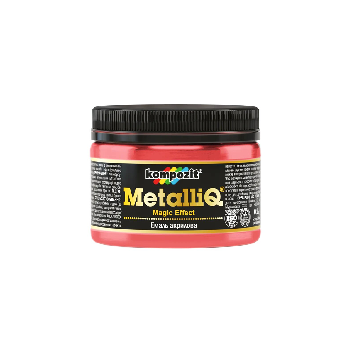 

Декоративная акриловая эмаль Kompozit Metalliq красное вино 0.1кг