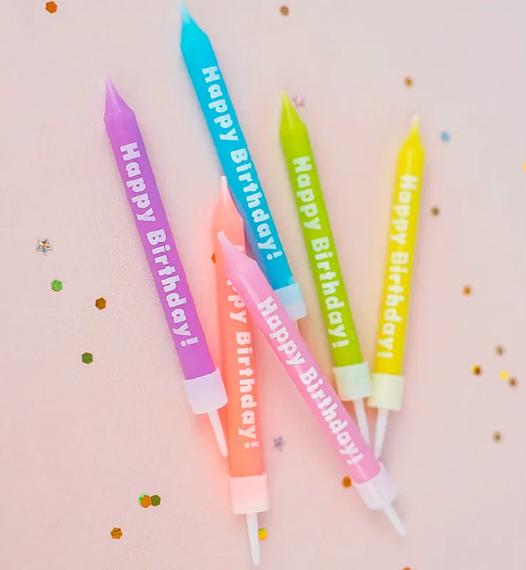 

Свечи для торта "Happy Birthday", 6 шт.