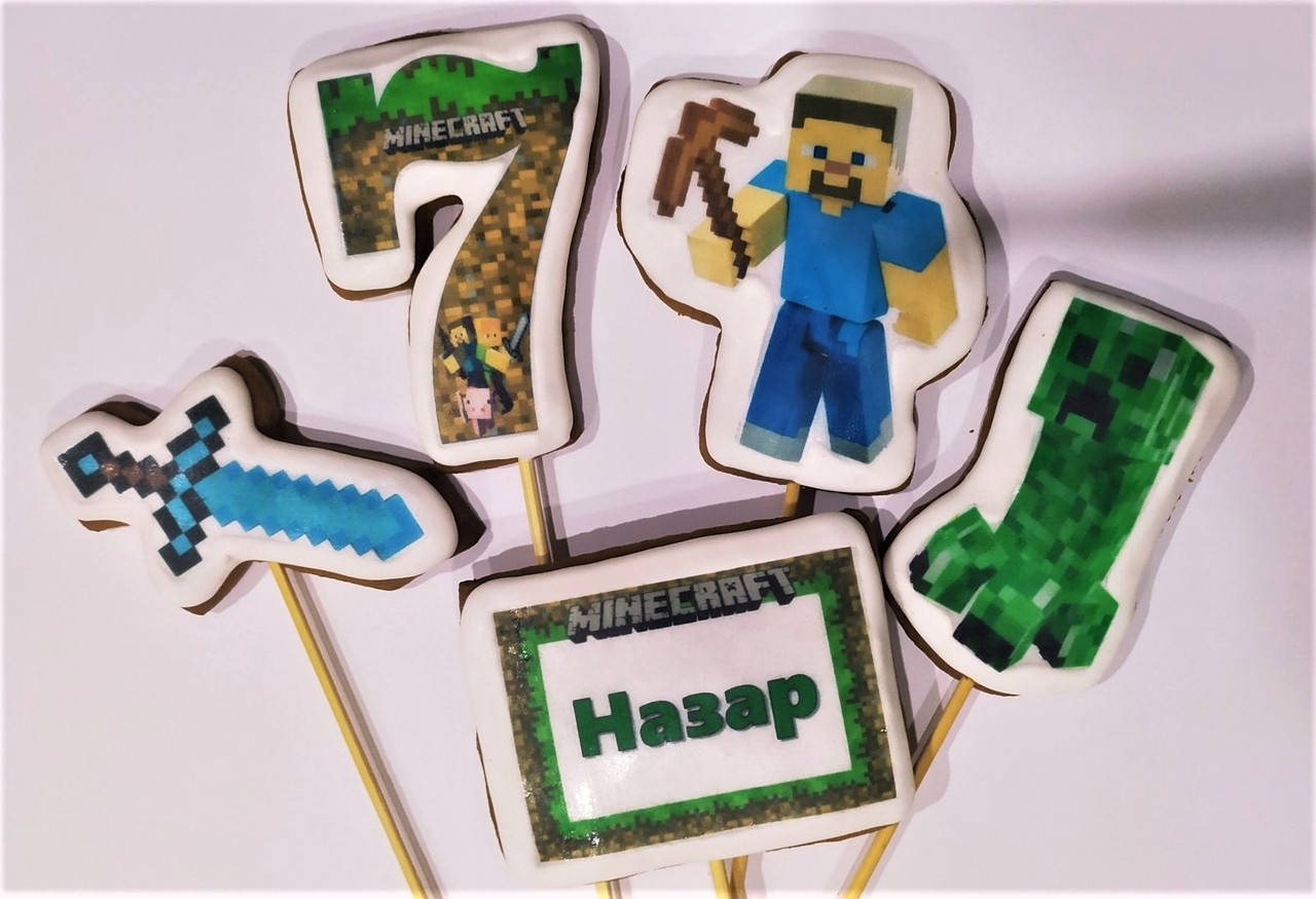 

Набор имбирных пряников "Minecraft"