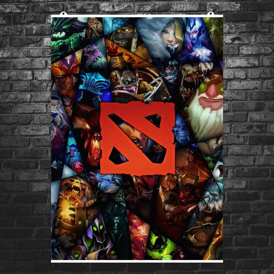 

Постер "Dota 2. Коллаж из всех персонажей". Дота 2. Размер 60x85см (A1). Глянцевая бумага