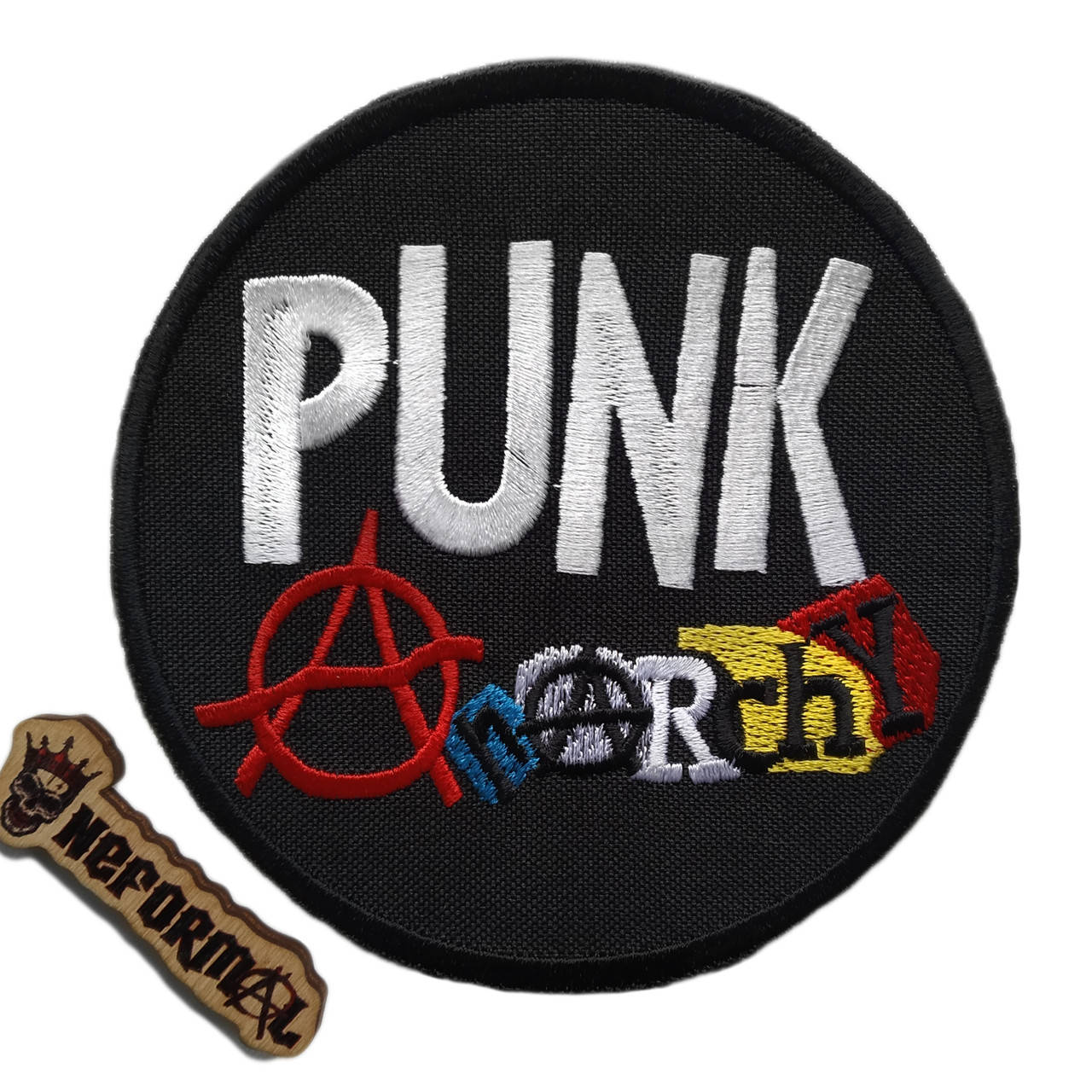 

Нашивка Панк Анархия (Punk Anarchy) 10 см., Черный