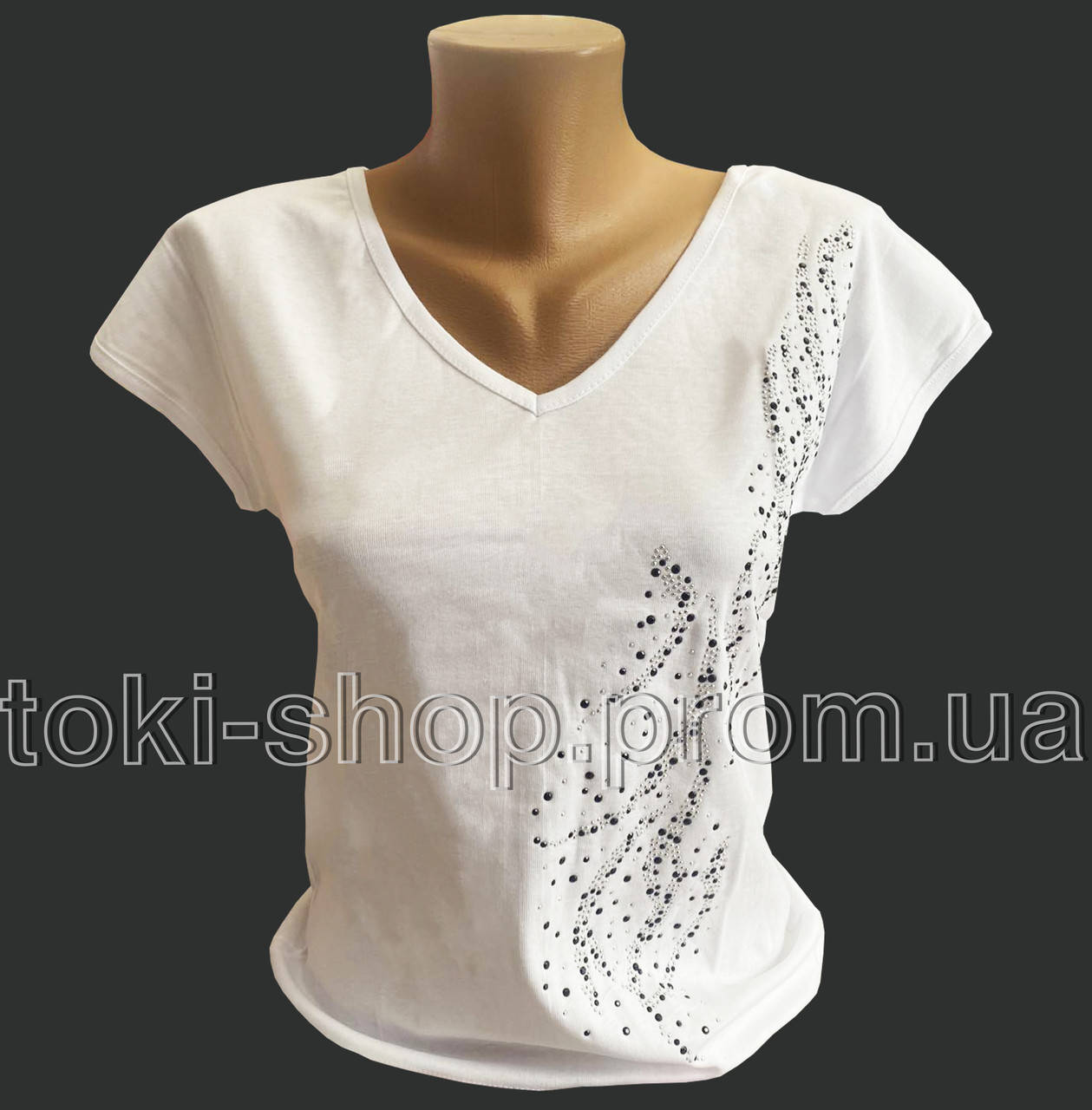 

Женская футболка Zeliha Турция XL, Белый