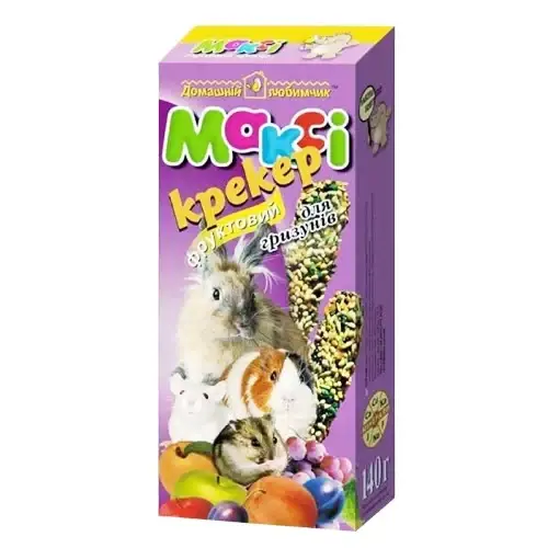 

Макси крекер для грызунов фруктовый, бонус +15%