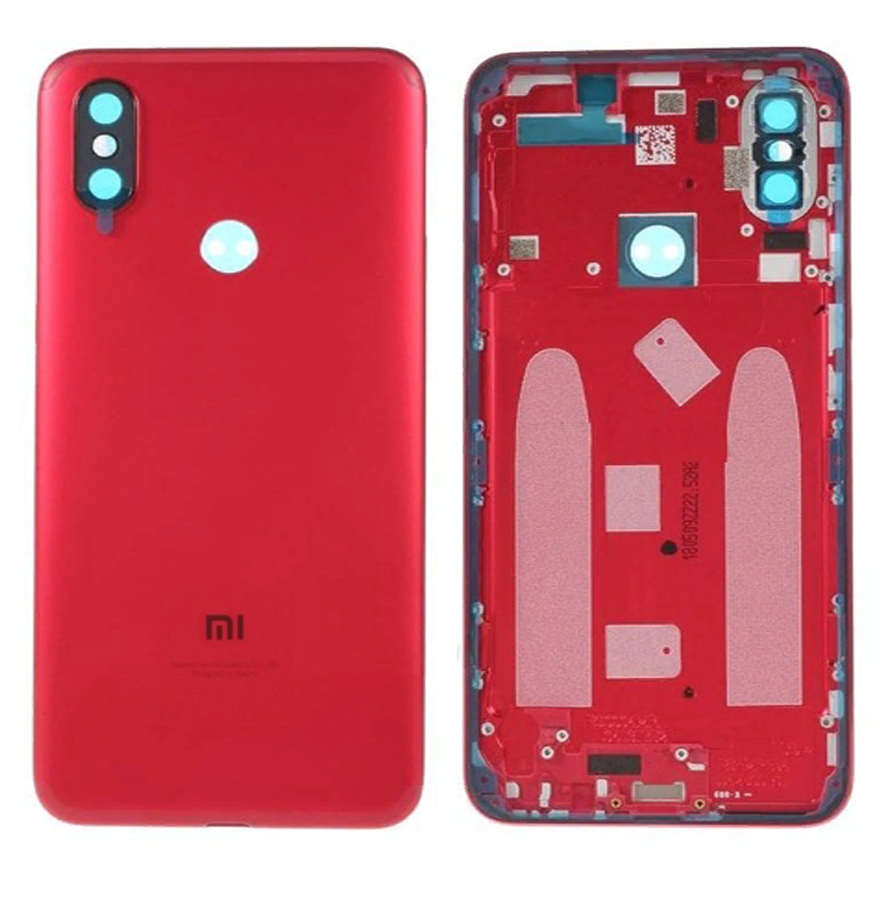 

Задняя крышка Xiaomi Mi A2 Lite/Redmi 6 Pro красная оригинал + стекло камеры, Красный
