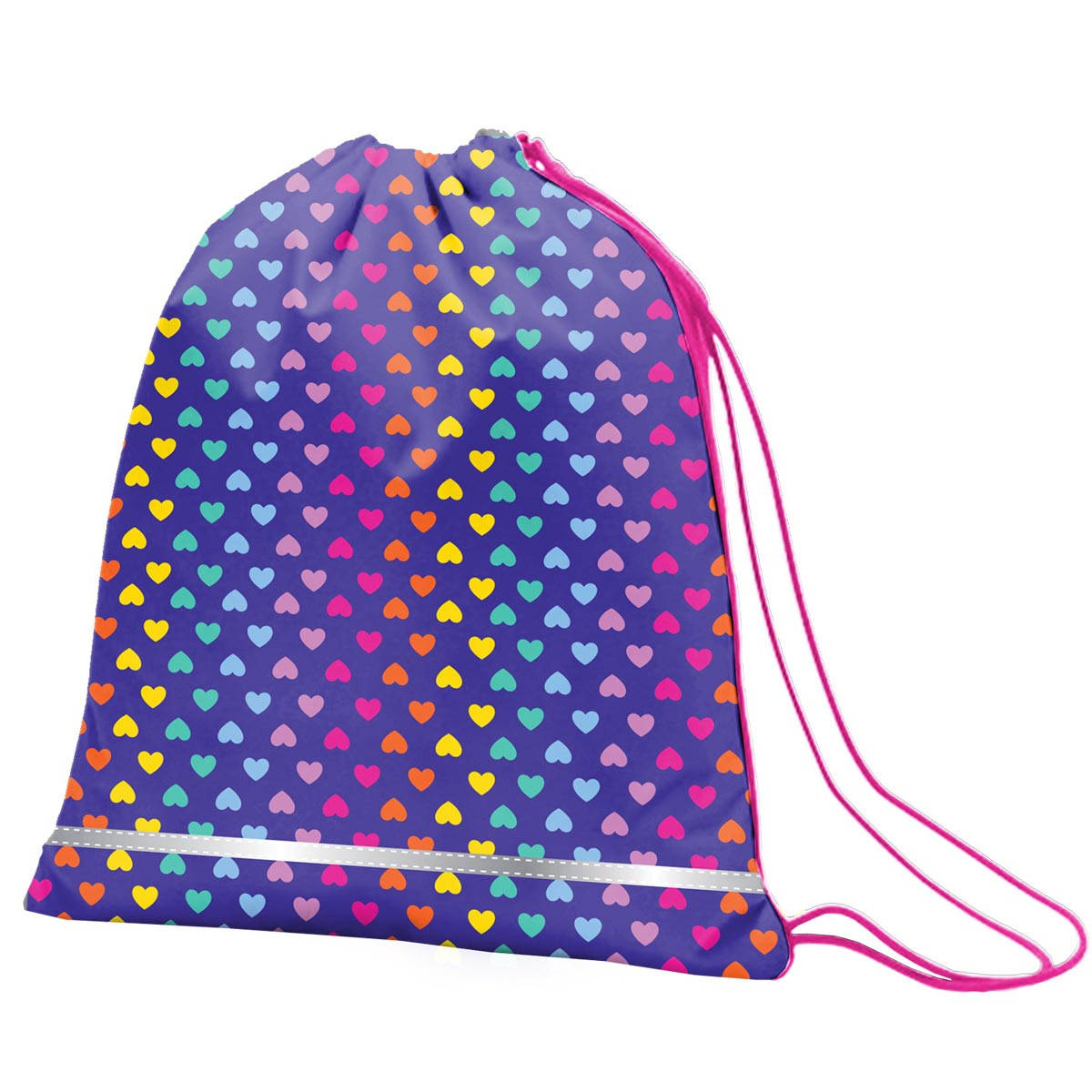 

Сумка для обуви SMART SB-01 "Rainbow hearts", фиолетовый