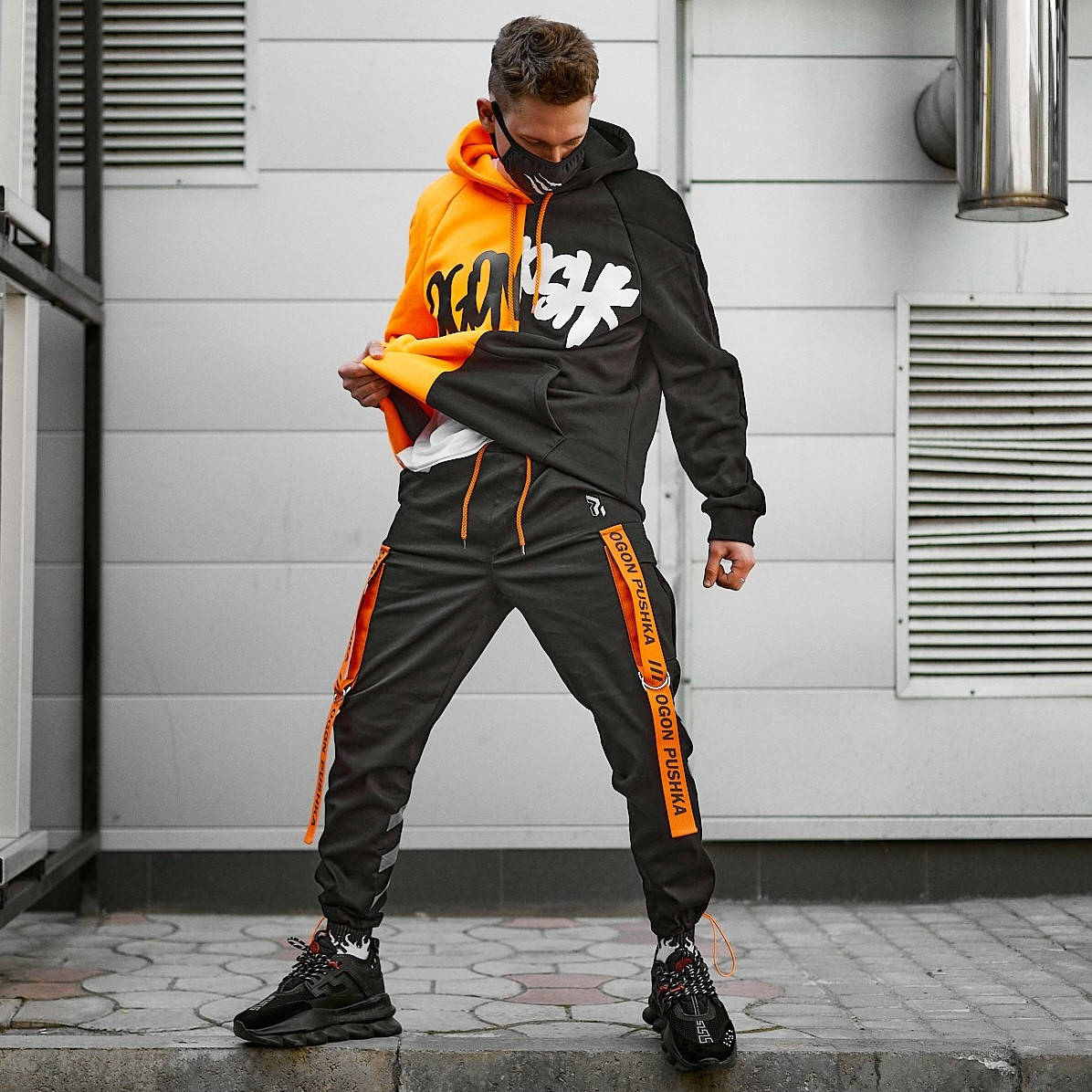 

Молодежные брюки карго Пушка Огонь Belt крутые черные мужские брюки-карго весна лето подростковые штаны cargo